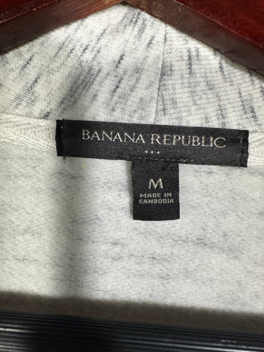 Banana Republic Sweater Womens Medium Ivory Knit Ribbed Cuffs Hem Pockets Button - Picture 5 of 8
